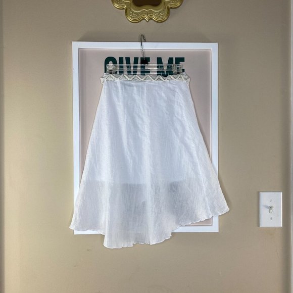 Vintage 90s/Y2k Boho Fairy Asymmetrical Midi Skirt - Picture 4 of 4